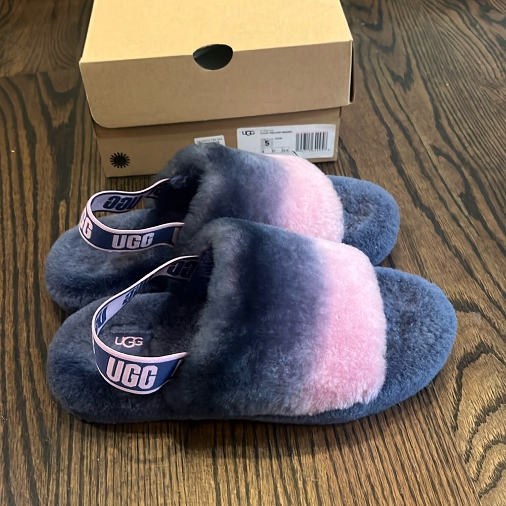 UGG Kids Slippers in Pink and Blue